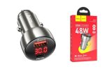 ⁦Z50 Leader - מטען רכב 48W PD+QC3.0 עם תצוגה דיגיטלית⁩ – תמונה ⁦4⁩