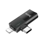⁦UA17 - מתאם 2-ב-1 iP/Type-C זכר ל-USB נקבה⁩ – תמונה ⁦5⁩
