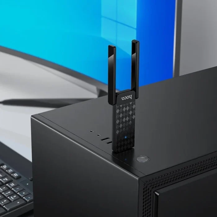 ⁦HI34 - כרטיס רשת WiFi 6 חיצוני עם 2 אנטנות USB⁩ – תמונה ⁦5⁩