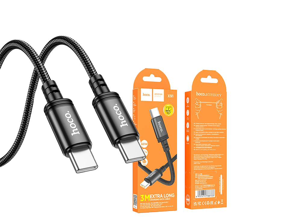 X91 Radiance charging data cable for Type-C(L=3M) — HOCO Israel
