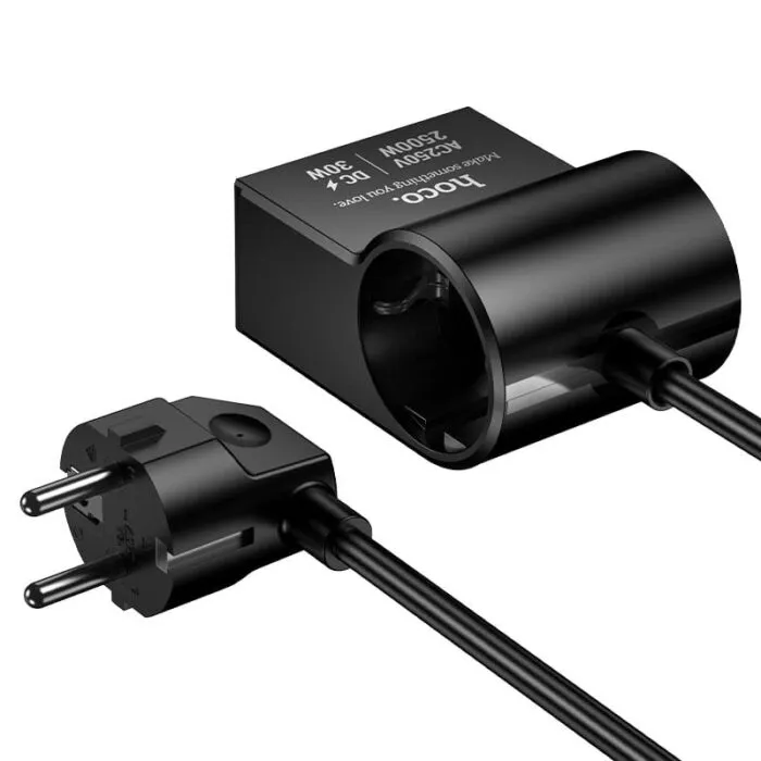⁦AC33 - שקע שולחני חכם עם טעינה מהירה PD 30W⁩ – תמונה ⁦3⁩