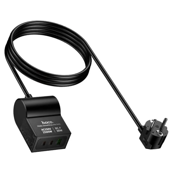 ⁦AC33 - שקע שולחני חכם עם טעינה מהירה PD 30W⁩ – תמונה ⁦2⁩