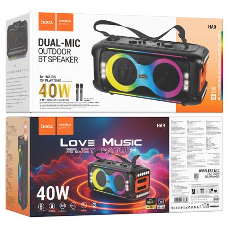 hoco-ha9-kayman-dual-mic-outdoor-bt-speaker-packaging — HOCO Israel