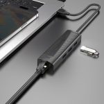 ⁦HB42 - HUB 4-ב-1 (RJ45+3×USB-A 3.0)⁩ – תמונה ⁦3⁩