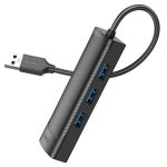 HB42 - HUB 4-ב-1 (RJ45+3×USB-A 3.0)