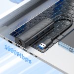 ⁦HB42 - HUB 4-ב-1 (RJ45+3×USB-A 3.0)⁩ – תמונה ⁦4⁩