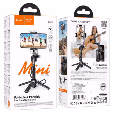 hoco-k27-magic-portable-mini-live-broadcast-stand-packaging — HOCO Israel