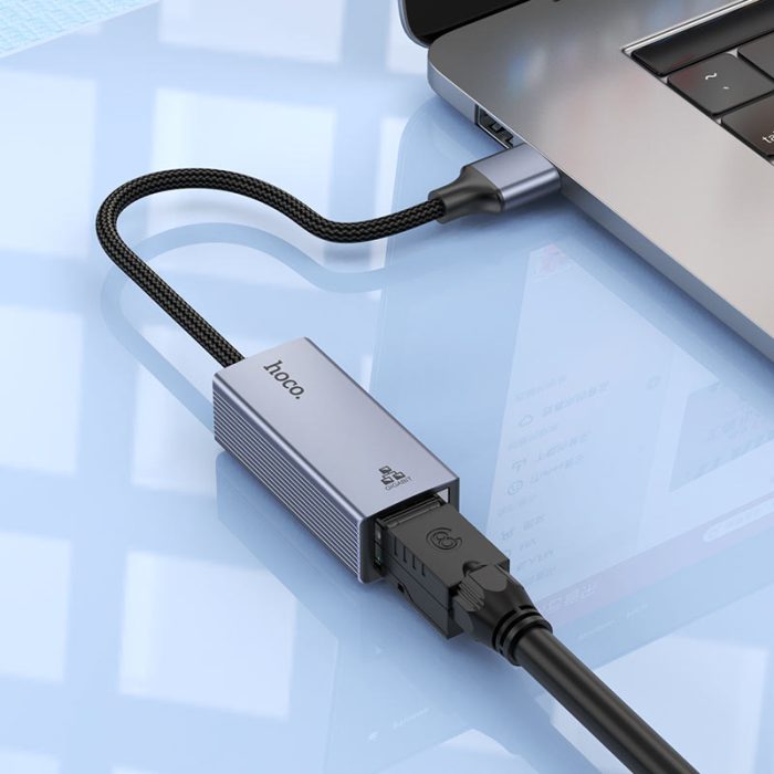 ⁦UA37 - מתאם רשת Type-C ל-Ethernet 1000Mbps⁩ – תמונה ⁦3⁩