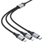 ⁦X102 - כבל טעינה 3-ב-1  ( USB ל-Lightning/Micro-USB/Type-C)⁩ – תמונה ⁦6⁩