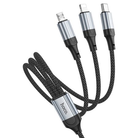 hoco-x102-fresh-3in1-charging-data-cable-flexible — HOCO Israel