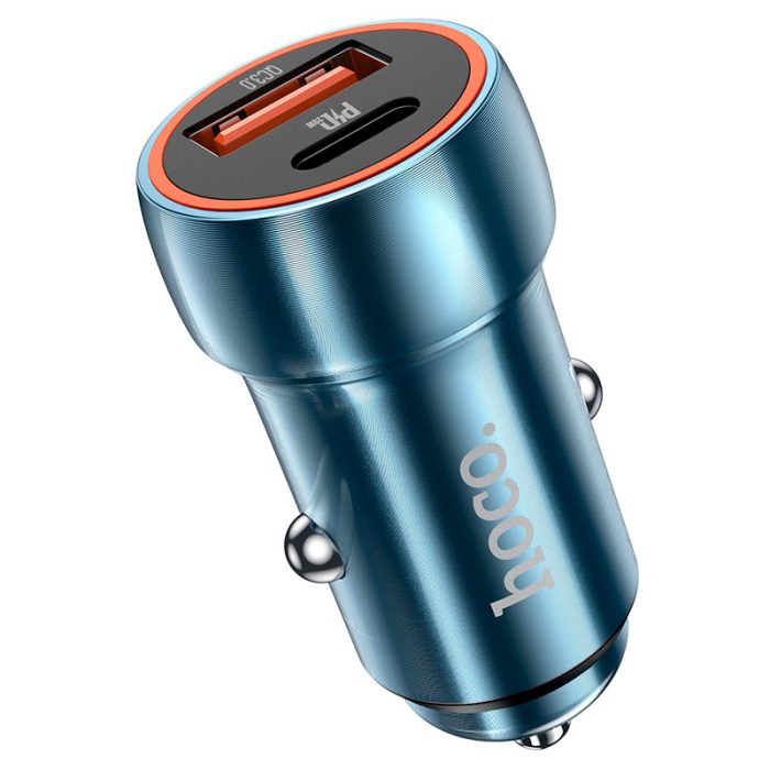 hoco-z46a-blue-whale-pd20w-qc3-car-charger Z46A - מטען למצת הרכב – תמונה 1