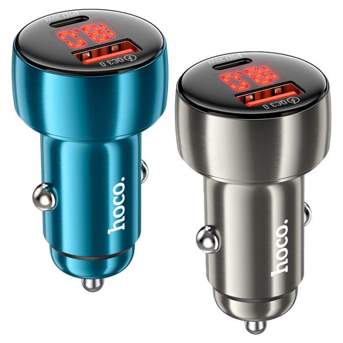 ⁦Z50 Leader - מטען רכב 48W PD+QC3.0 עם תצוגה דיגיטלית⁩ – תמונה ⁦6⁩