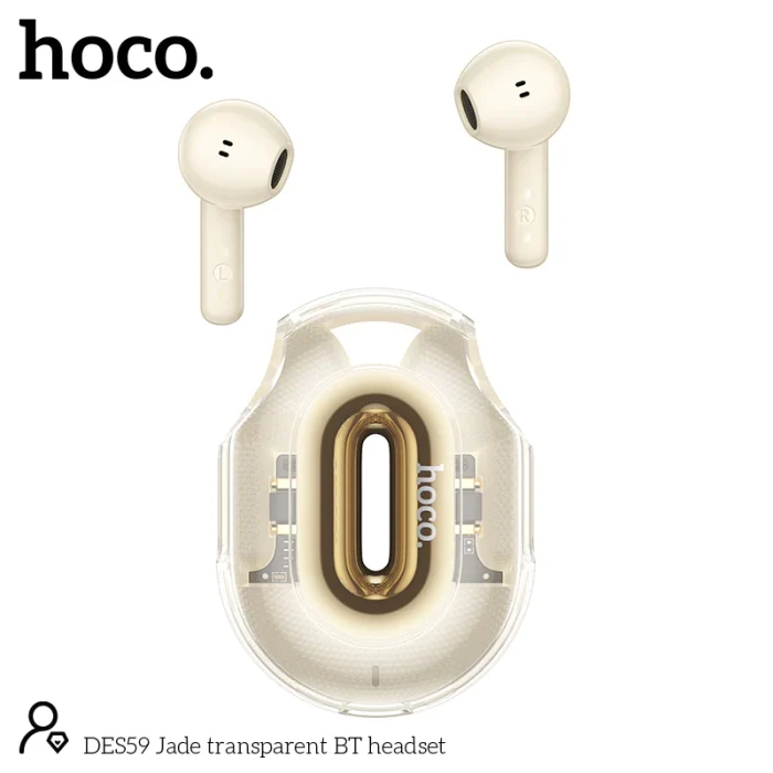 ⁦DES59 Jade - אוזניות Bluetooth שקופות⁩ – תמונה ⁦3⁩