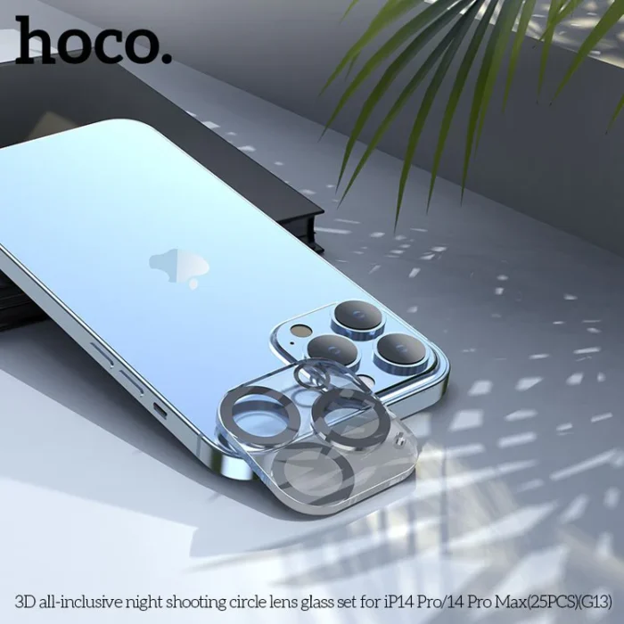 ⁦HOCO G13 – מגן זכוכית אנטי-גלר לעדשת מצלמה ל-iPhone 12⁩ – תמונה ⁦3⁩