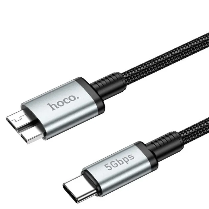 ⁦US10 – כבל נתונים Type-C ל-Micro-B USB 3.0 (High Speed)⁩ – תמונה ⁦8⁩