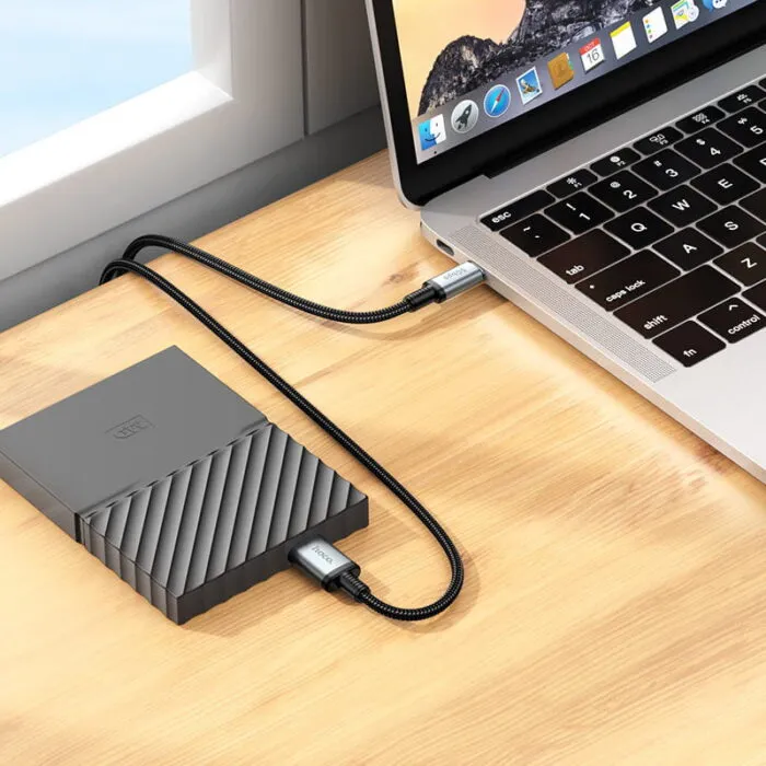 ⁦US10 – כבל נתונים Type-C ל-Micro-B USB 3.0 (High Speed)⁩ – תמונה ⁦7⁩