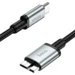 ⁦US10 – כבל נתונים Type-C ל-Micro-B USB 3.0 (High Speed)⁩ – תמונה ⁦4⁩