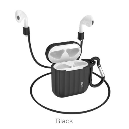 hoco-wb10-airpods-1-2-silicone-case-black — HOCO Israel