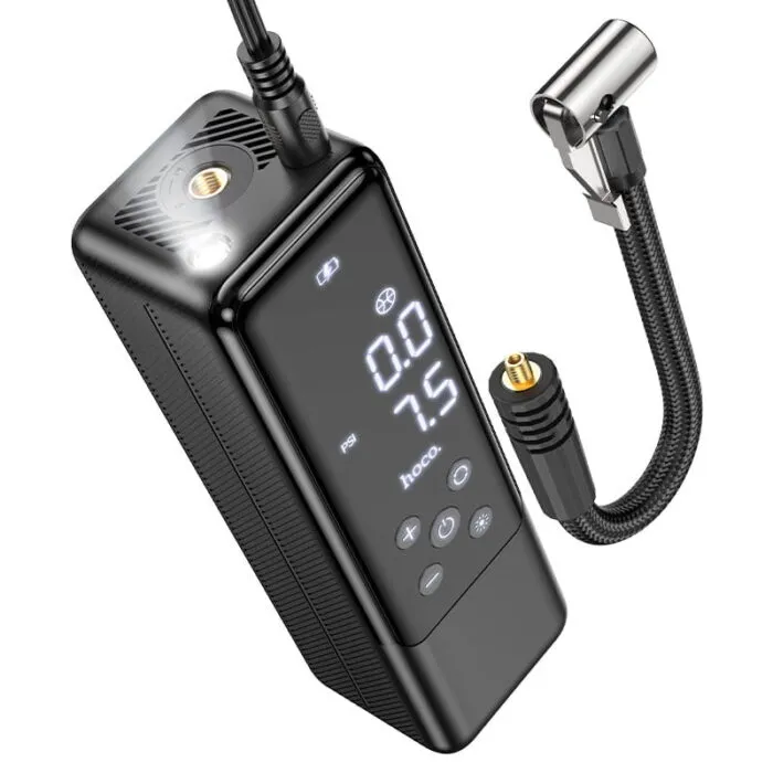 hoco-zp5-may-smart-air-pump משאבת אוויר נייד לרכב ZP5 – תמונה 1