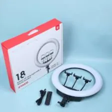 ⁦RTAKO AR-GTB01-18  - טבעת תאורה עם 3 מחזיקי טלפון.⁩ – תמונה ⁦5⁩