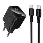 ⁦CS82A Excellent - ראש מטען 20W עם כבל USB Type-C ל-USB Type-C + תצוגה דיגיטלית⁩ – תמונה ⁦6⁩