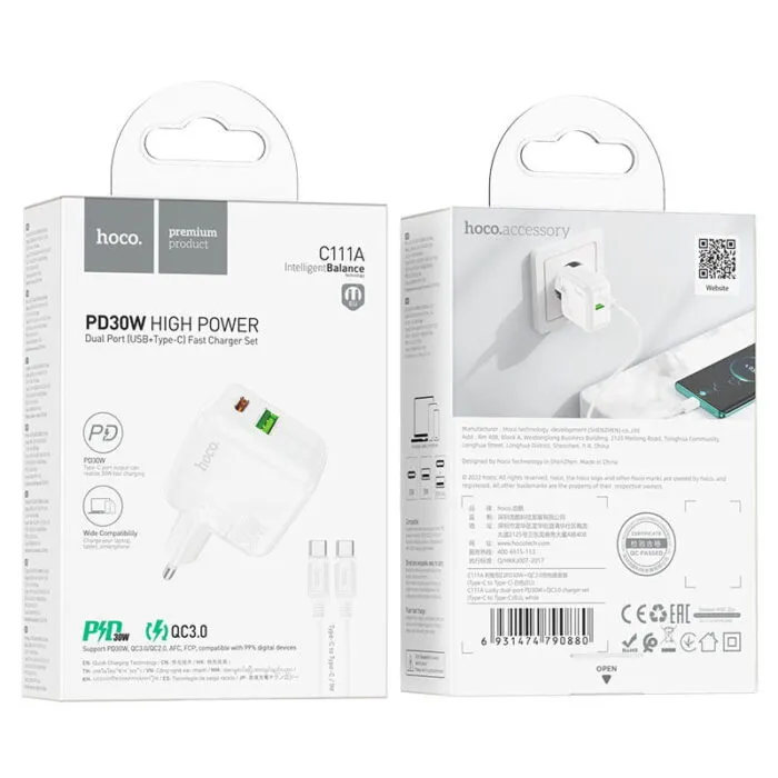 ⁦CS111A Lounge –  ראש מטען קיר חד-יציאתי 30W⁩ – תמונה ⁦2⁩
