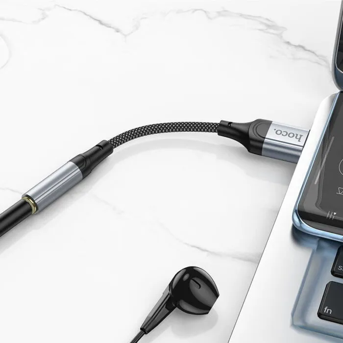 ⁦Hoco LS36 Fresh – מתאם שמע USB-A ל־3.5 מ"מ עם שבב DAC מובנה⁩ – תמונה ⁦4⁩