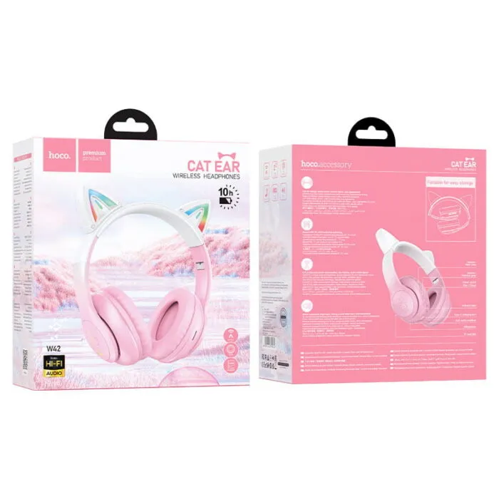 ⁦W42 Cat Ears – אוזניות BT אלחוטיות בעיצוב אוזני חתול⁩ – תמונה ⁦5⁩