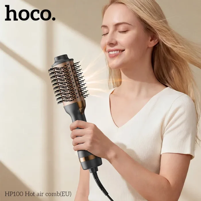 ⁦HP100 - מברשת פן חם לעיצוב, ייבוש והחלקת השיער⁩ – תמונה ⁦3⁩