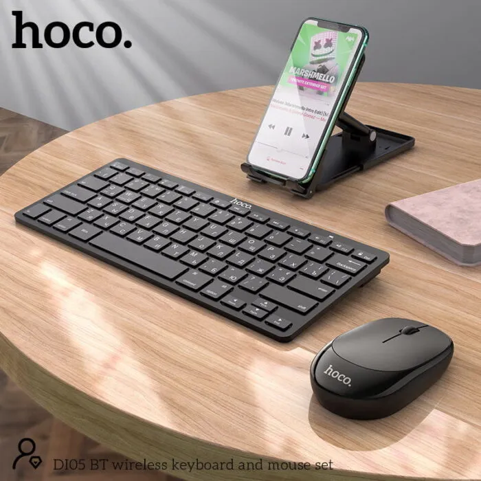 ⁦DI05 - סט מקלדת ועכבר אלחוטי Bluetooth (עברית)⁩ – תמונה ⁦6⁩
