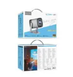 ⁦DT7 - מקרן חכם  Full HD 1080P עם Android, Wi-Fi, Bluetooth, HDMI, USB ו-AUX⁩ – תמונה ⁦2⁩