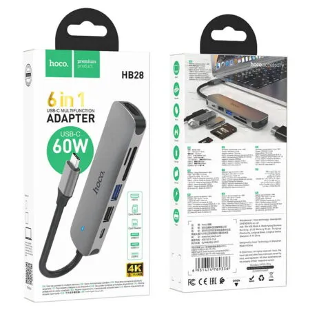hoco-hb28-converter-tc-to-mp-2xusb-tc-sd-tf-packaging — HOCO Israel