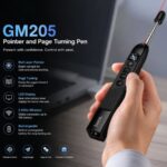 ⁦GM205 – מצביע לייזר ושלט מצגות אלחוטי 3-ב-1 עם עט מגע ומוט טלסקופי⁩ – תמונה ⁦3⁩