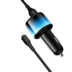 ⁦Z69 – מטען רכב 24W ‏(2C+2A) + כבל Lightning⁩ – תמונה ⁦3⁩
