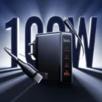 ⁦N85 – מטען GaN מהיר 100W עם 4 יציאות וכבל USB-C⁩ – תמונה ⁦6⁩