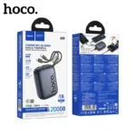Q55 – סוללת גיבוי 20000mAh עם 2 כבלים מובנים