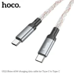 ⁦U112 Shine 1 – כבל USB-C לטעינה מהירה עד 60W, אורך 1 מטר⁩ – תמונה ⁦2⁩